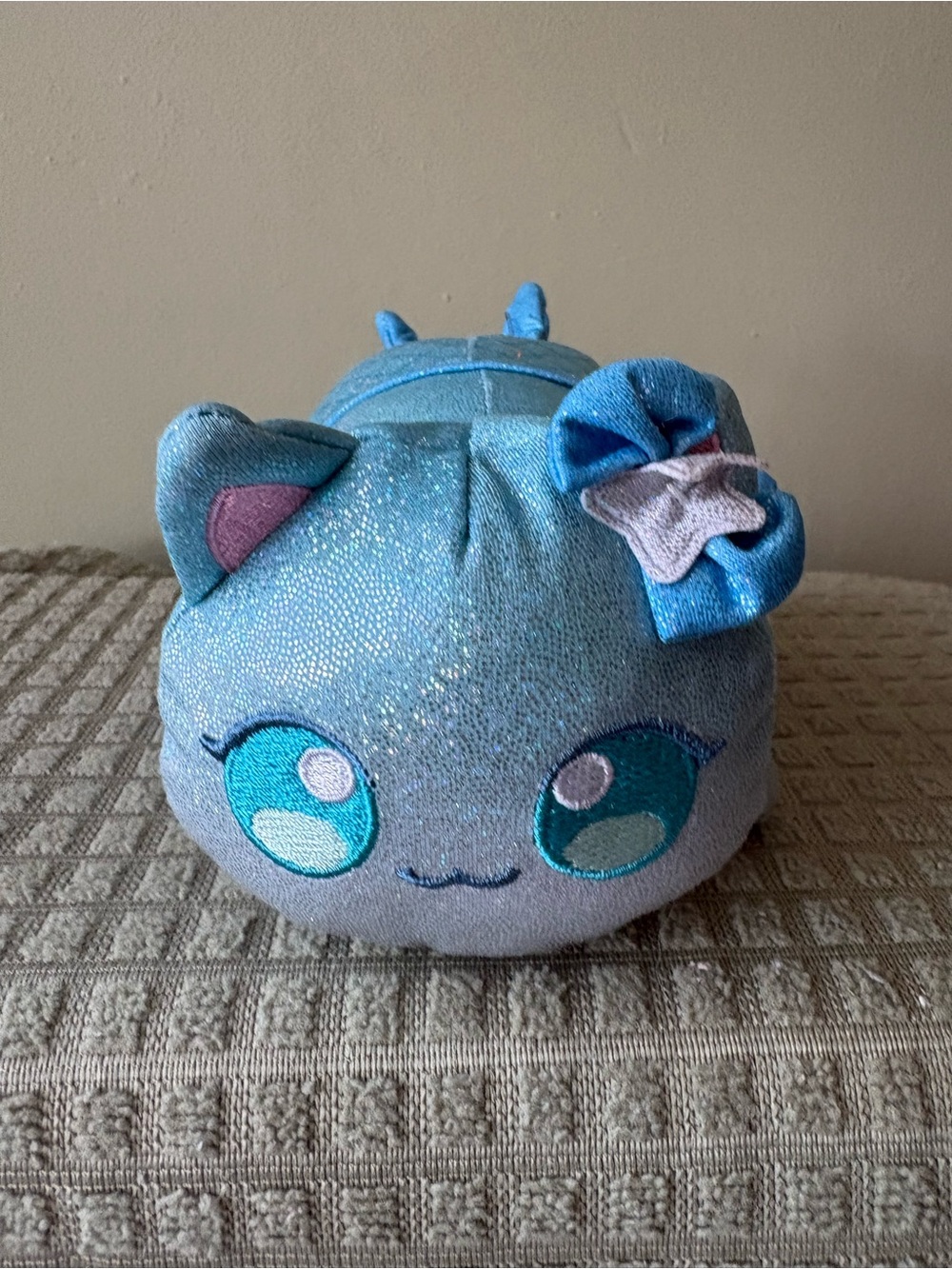 Aphmau mee meow Blue mermaid Sparkle Plush Stuffed Cat